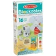 Set de constructie din lemn, Prietenii de la Ferma, +2 ani, 16 piese, Melissa &amp; Doug