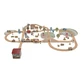 Set de sine din lemn FSC, 3 ani+, 113 piese, Little Dutch