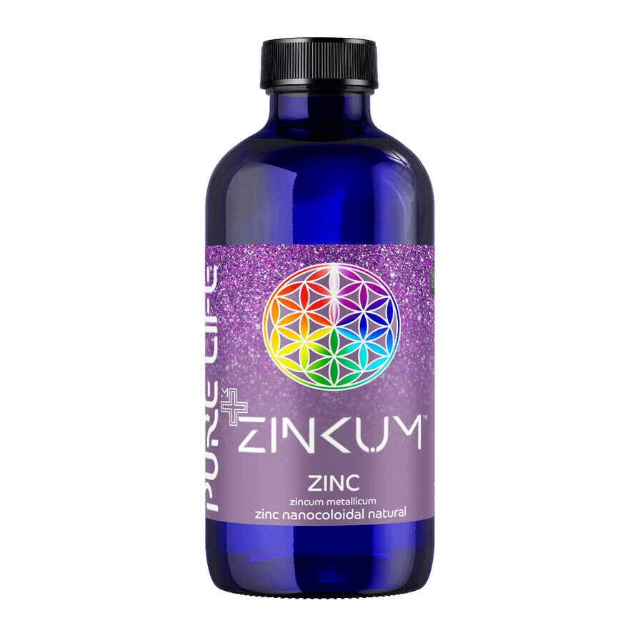 Zinkum Minerals+ Zinc nanocolloïdal, 240 ml, Pure Life