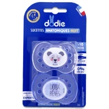 DODIE ANATOMICAL NIGHTLIGHT PACIFIERS +18 MONTHS, PACK OF 2