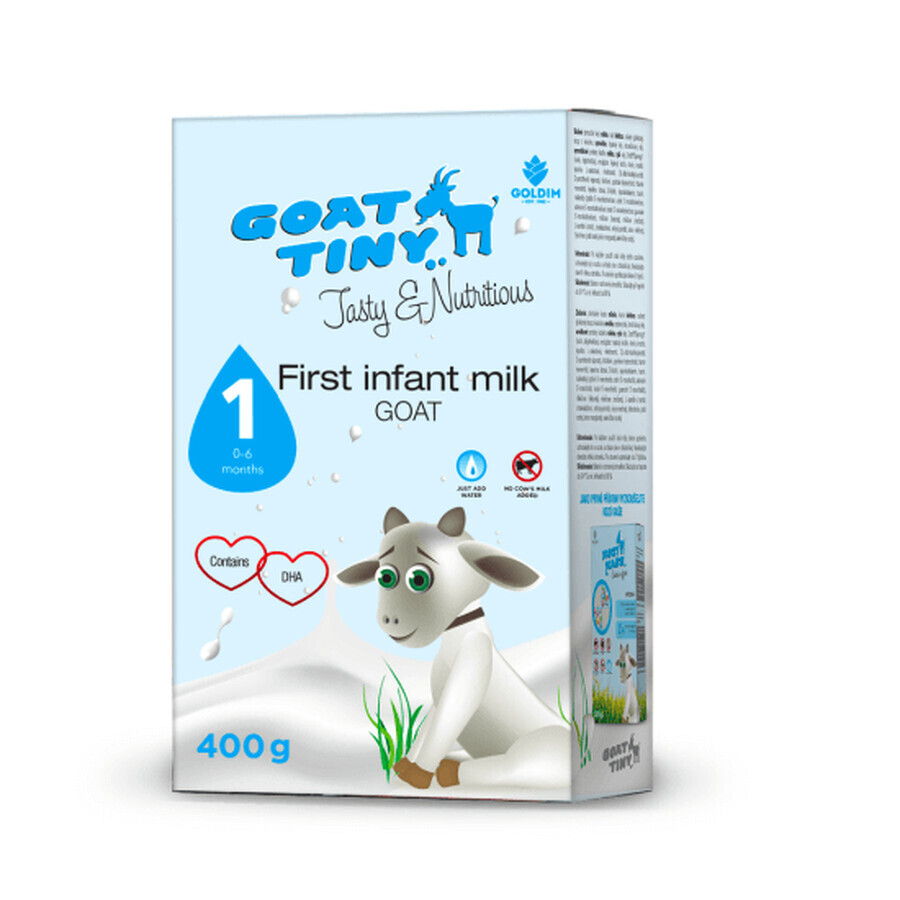 Formula 1 lait de chèvre en poudre, 0-6 mois, 400 g, Goldim