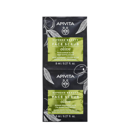 Gesichtsmaske mit Aloe Vera Extrakt, 2 x 8 ml, Apivita