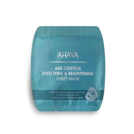 Ahava Age Control Even Tone & Brightening Sheet Mask, 17 G