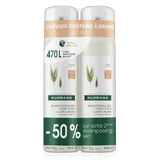 KLORANE DÚO DE CHAMPÚ SECO EXTRA SUAVE PARA CABELLO CASTANO A CASTANO OSCURO 2X150 ML