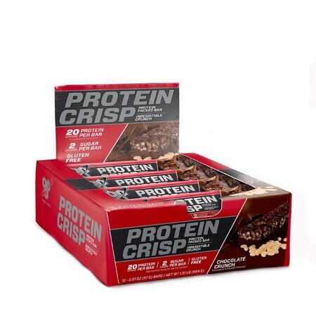 Bsn Syntha-6 Protein Crisp, Barre protéinée, croustillante au goût de chocolat, 57 g