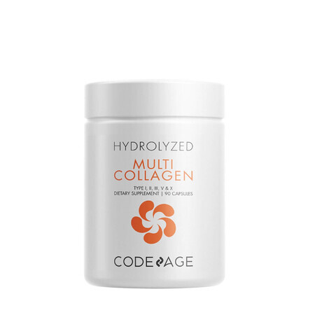 Codeage Hydrolyzed Multi Collagen, Collagène hydrolysé, 90 Cps