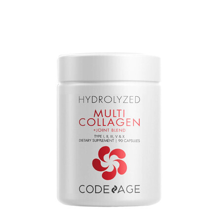 Codeage Hydrolyzed Multi Collagen + Joint Blend, Collagène hydrolysé + Soutien à la santé des articulations, 90 Cps