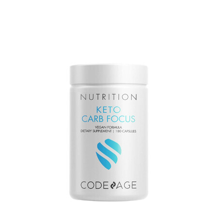 Codeage Keto Carb Focus, Formule d'inhibition des glucides, 180 Cps