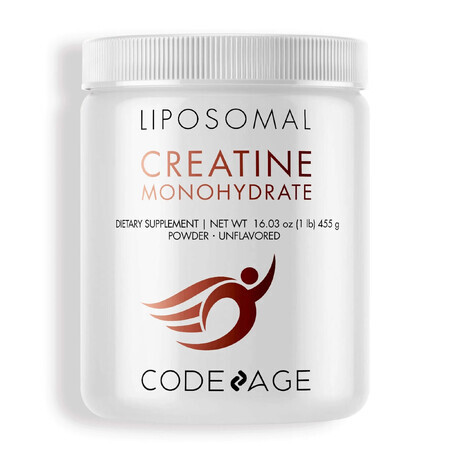 Codeage Liposomal Creatine Monohydrate, Liposomal Creatine Monohydrate, 455 G