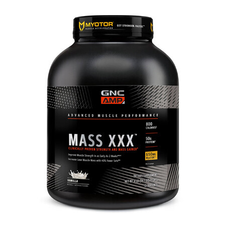 Gnc Amp Mass Xxx, Protéine Gainer aromatisée à la vanille, 2724 g