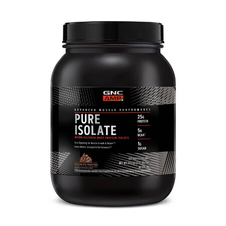 Gnc Amp Pure Isolate, Molkenprotein-Isolat mit Schokoladeneis-Geschmack, 966 G