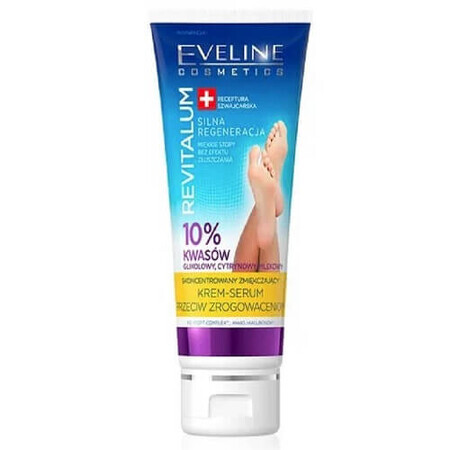 Crème pour les pieds Revitalum avec 10% d'acide glycolique, 75 ml, Eveline Cosmetics