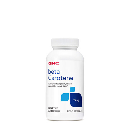 Gnc Beta-Carotin 15 Mg, 360 Cps