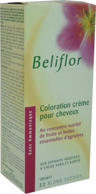 BELIFLOR  COLORATION CREME 22 BLOND SUEDOIS 120 ML 
