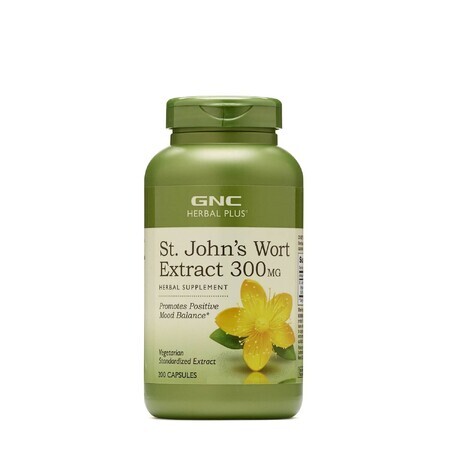 Gnc Herbal Plus St. John's Wort, Standardized Sunflower Extract 300 Mg, 200 Cps