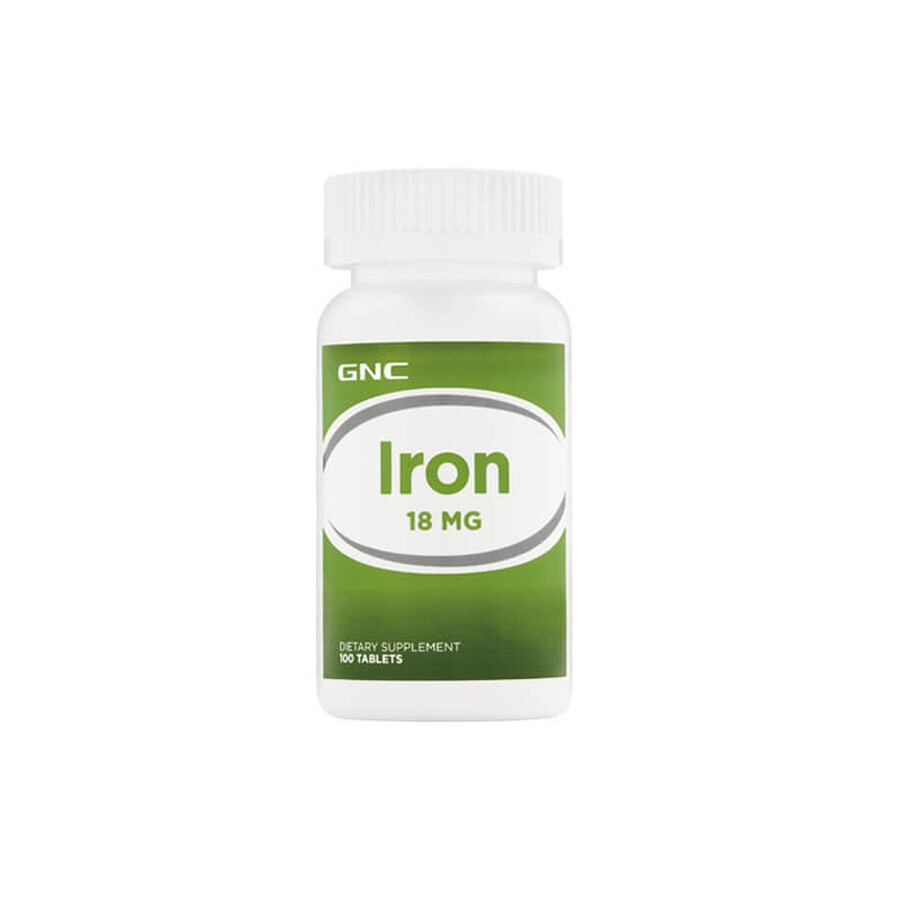 Gnc Iron 18 Mg, Fer, 100 Tb