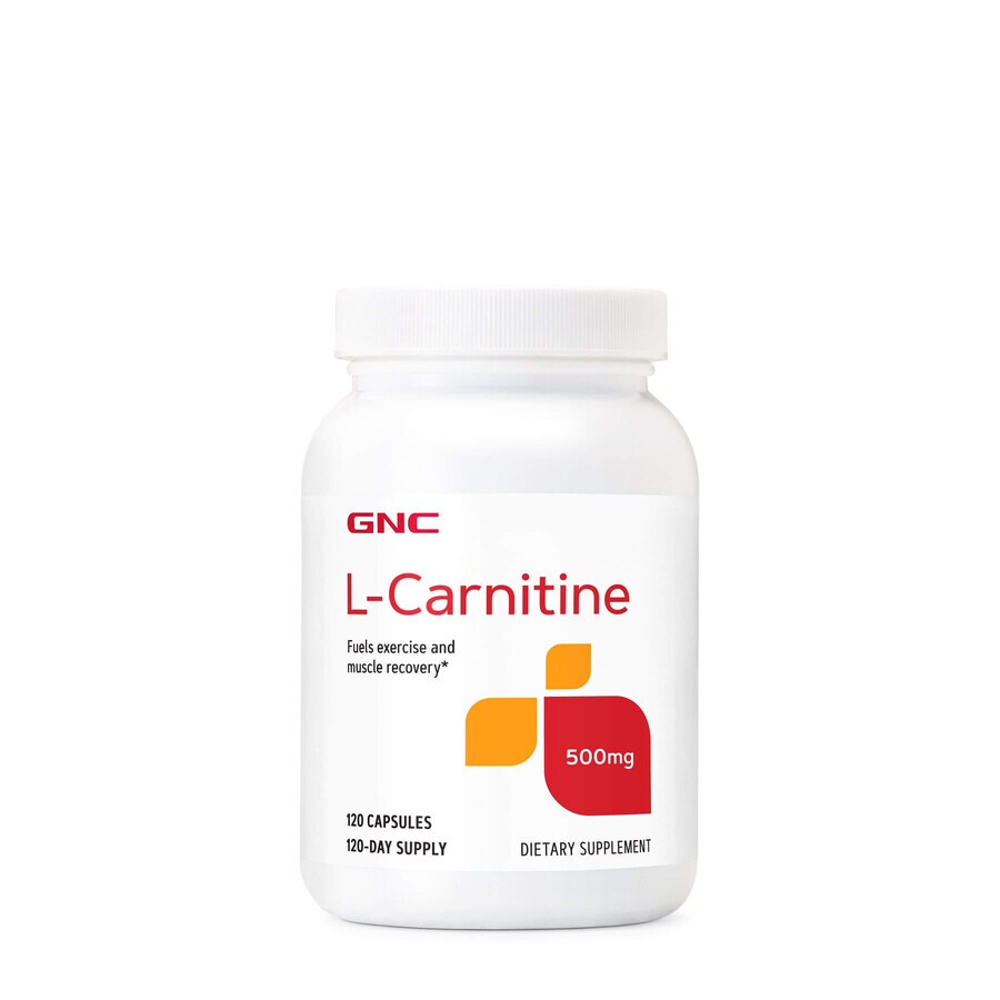 Gnc L-Carnitin 500mg, L-Carnitin, 120 Cps