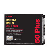 Gnc Mega Men 50 Plus Vitapak Program, Complexe Multivitaminique Pour Hommes 50 Plus, 30 Paquets