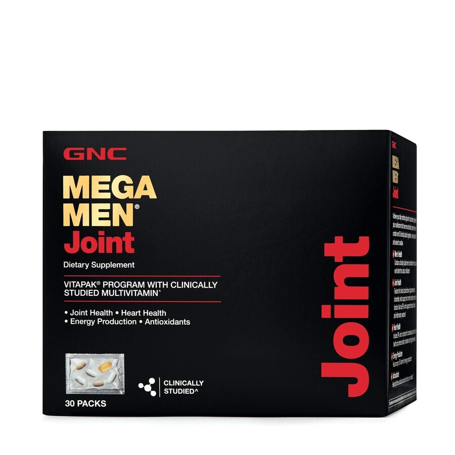 Gnc Mega Men Joint Vitapak, Programme de santé des articulations, 30 sachets