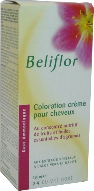 BELIFLOR  COLORATION CREME 24 CUIVRE DORE 120 ML 