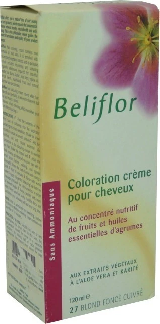 BELIFLOR  COLORATION CREME 27 BLOND FONCE CUIVRE 120 ML 