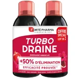FORTE PHARMA TURBO DRAINE POMEGRANATE AND HIBISCUS, PACK OF 2 X 500 ML