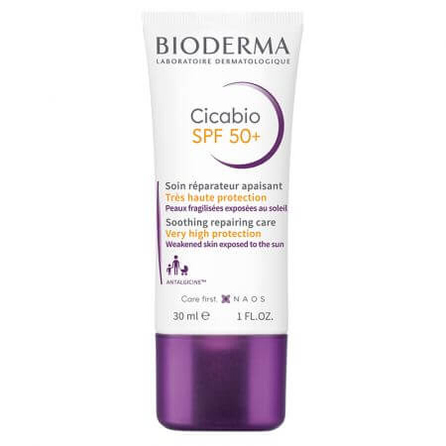 Bioderma Cicabio Gepigmenteerde Huidcrème SPF 50+, 30 ml