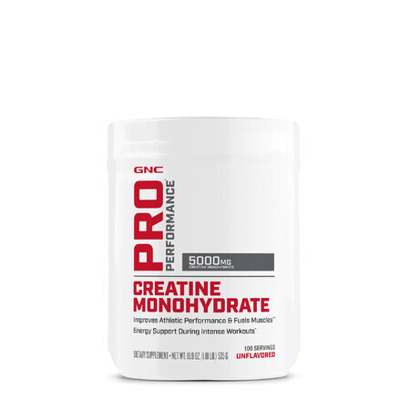 Gnc Pro Performance Creatine Monohydrate, Créatine Monohydrate sans Arôme, 535 G