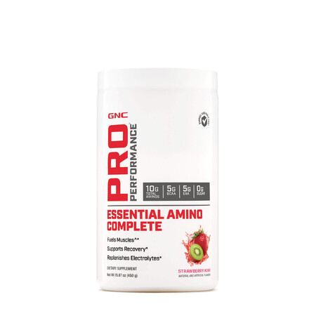 Gnc Pro Performance Essential Amino Complete With Strawberry And Kiwi Flavour, 450 g