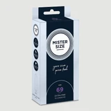 Préservatifs Mister Size Pure Feel 69 mm - 10 pièces