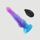 Dildo mic din silicon „Squirting Dragon” cu ventuză, 25 x 4,3 cm – Roșu
