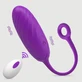 Vibrator tip glonț din silicon Sexopolis Droplet, cu telecomandă – Violet
