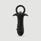 Plug anal vibrator din silicon Wave cu mâner - Negru