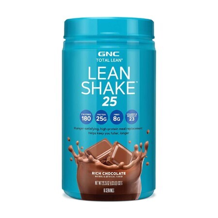 Gnc Total Lean Lean Shake 25, boisson protéinée, arôme chocolat, 832 g