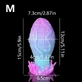 Plug anal din silicon „Snake Egg” 15 x 7,3 cm – Albastru