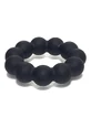 Anneau pénien en silicone Meat Ballz avec perles - Noir