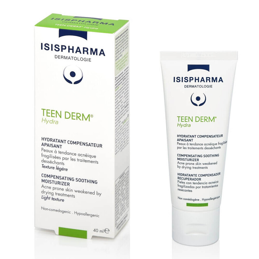 Isis Pharma Teen Derm Cream pour les peaux à tendance acnéique hydra, 40 ml