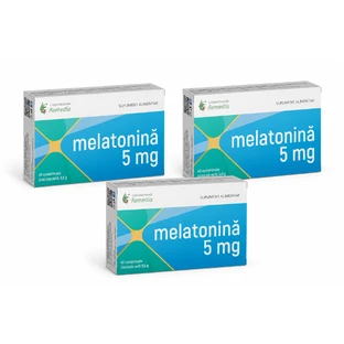 Melatonina, 5 mg, 3x40 tabletek, Remedia