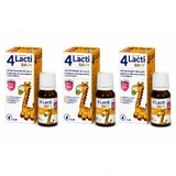 4 Lacti Bebé desde los primeros días de vida, gotas, 3x5 ml