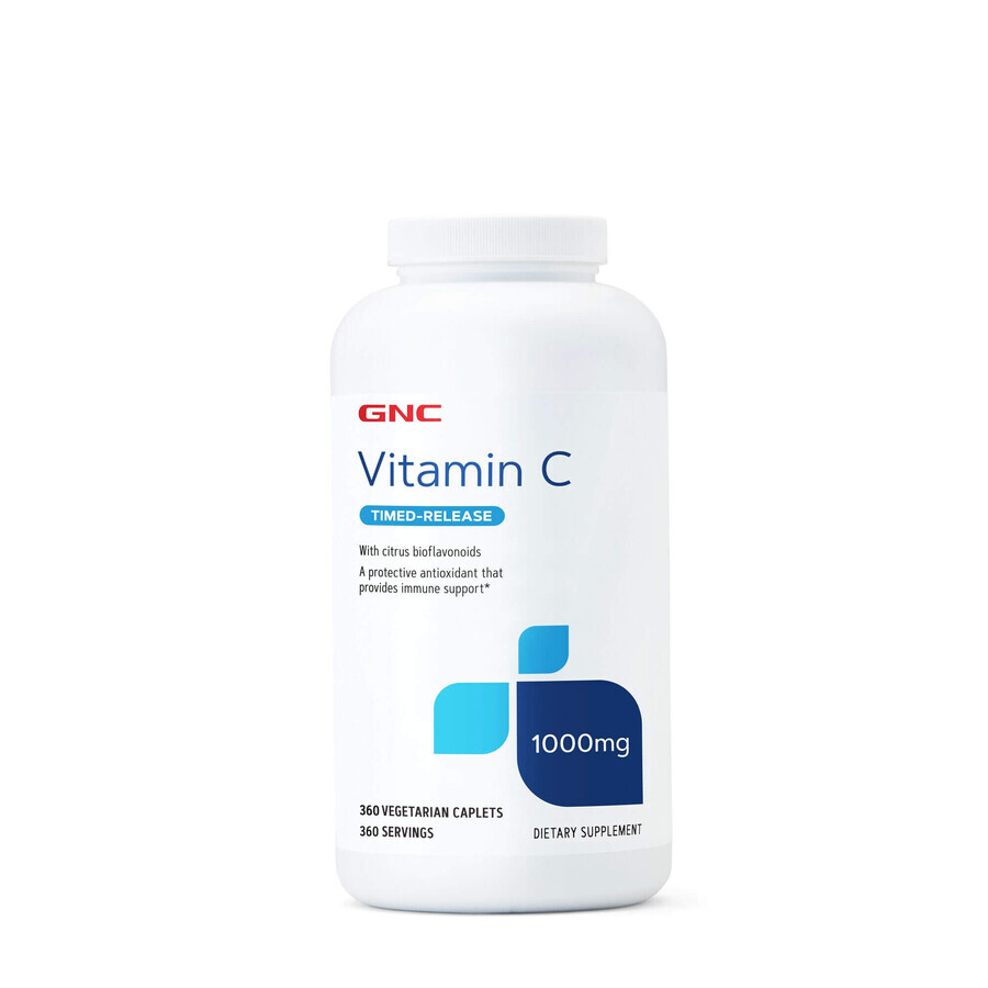 Gnc Vitamine C 1000 Mg, Avec Bioflavonoïde Et Poudre De Macèse, 360 Cps