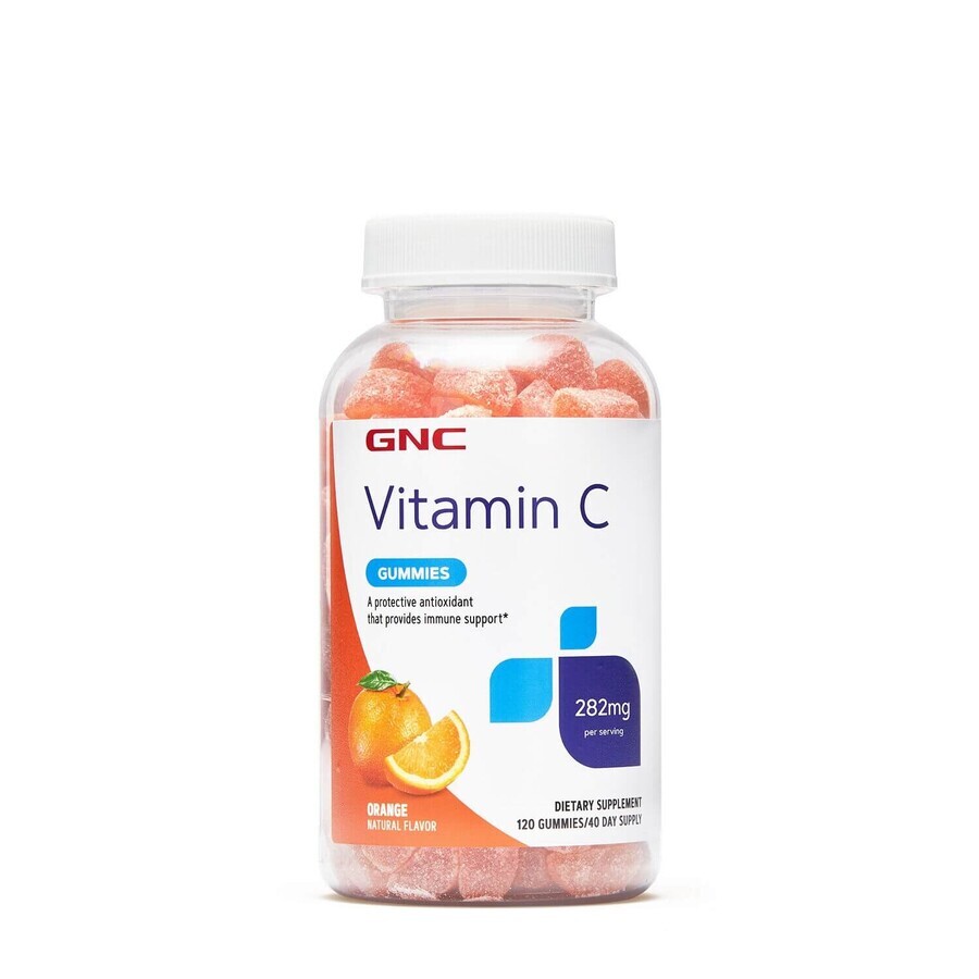 Gnc Vitamine C 282 Mg, gelées aromatisées à l'orange, 120 gelées