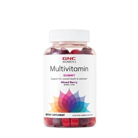 Gnc Women's Multivitamin Gummy, Multivitamin Jellies For Women With Berry Flavor, 120 Jellies