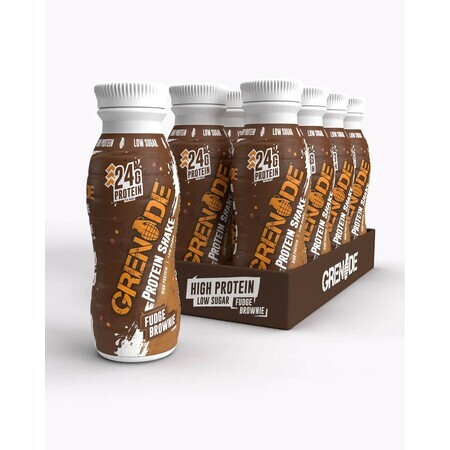 Grenade Protein Shake, Rtd Protein Shake aromatisé au chocolat et au brownie, 330 ml