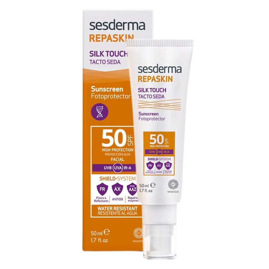 Sesderma Repaskin Crème de protection solaire avec SPF 50 Silk Touch, 50 ml Évaluations