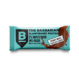 Barre protéinée bio enveloppée de chocolat avec cacahuètes et maca, 68 gr, The Barbarian