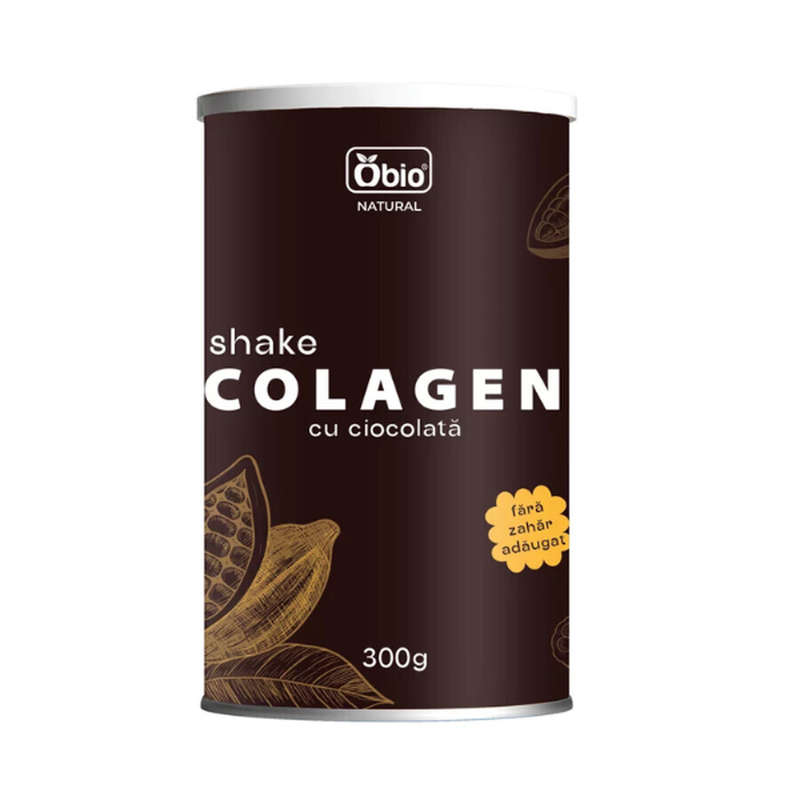 Shake au collagène et au chocolat, 300 g, Obio