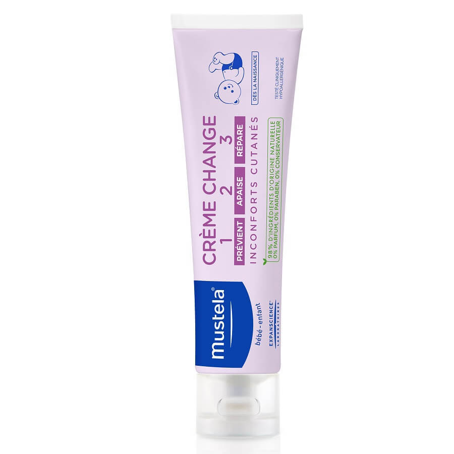 Crema cambio pannolino Vitamina Barrier 1-2-3, 100 ml, Mustela