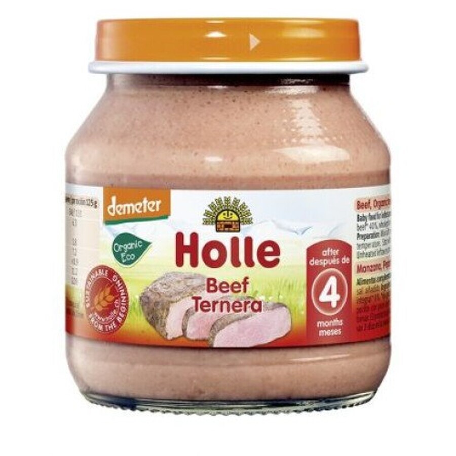 Bio-Kalbfleischpüree, + 4 Monate, 125 g, Holle