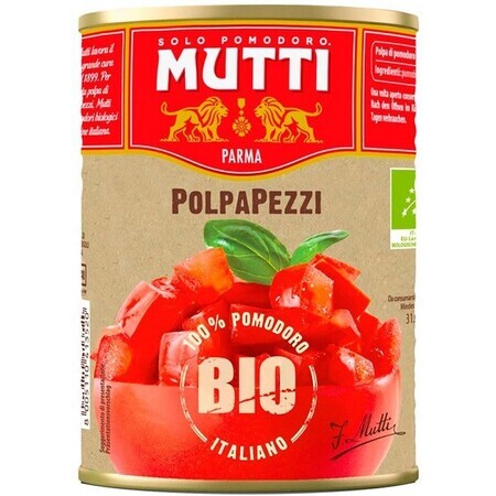 Biologische tomatenblokjes, 400 g, Mutti