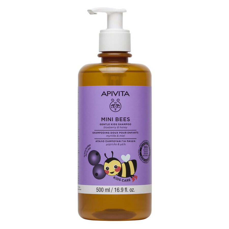 Shampooing pour enfants à l'extrait de canneberge et au miel, 500 ml, Apivita